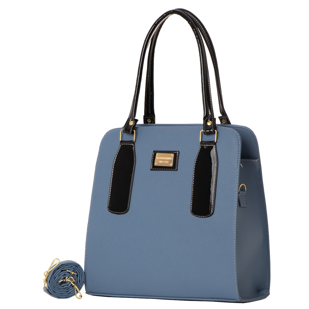 Bolso De Mujer Fana Cruz Color Azul Reforzada M3873 !!!