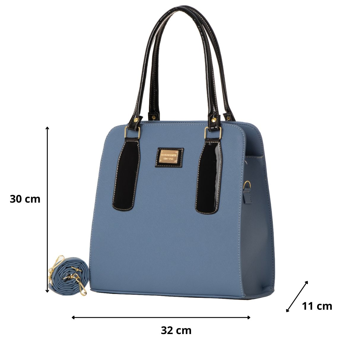 Foto 2 | Bolso De Mujer Fana Cruz Color Azul Reforzada M3873 !!!