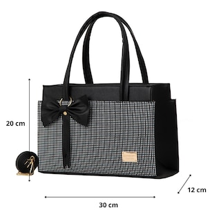 Foto 2 | Bolso De Mujer Fana Corina Color Cuadri Blanco Hermosa M3887 !!!