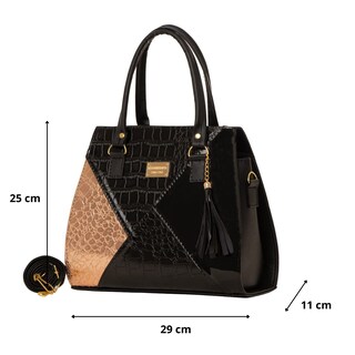 Foto 2 | Bolsa Para Mujer Fana Amy Color Negro Refinada M3798 !!!