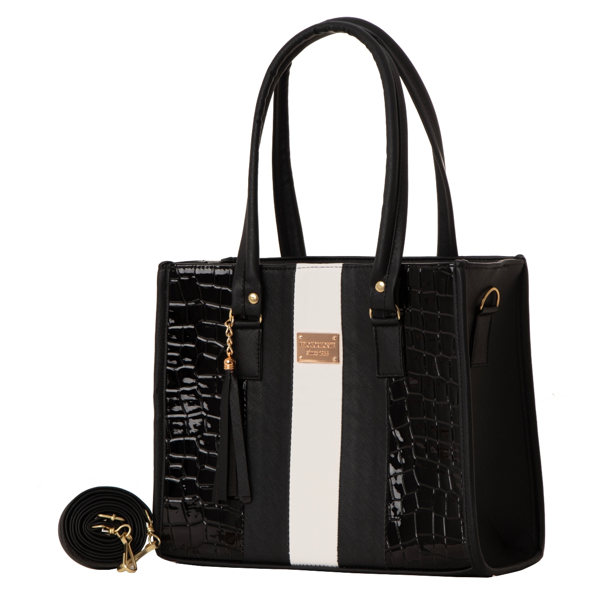 Bolsa Para Mujer Fana Camila Color Negro Refinada M3882 !!!