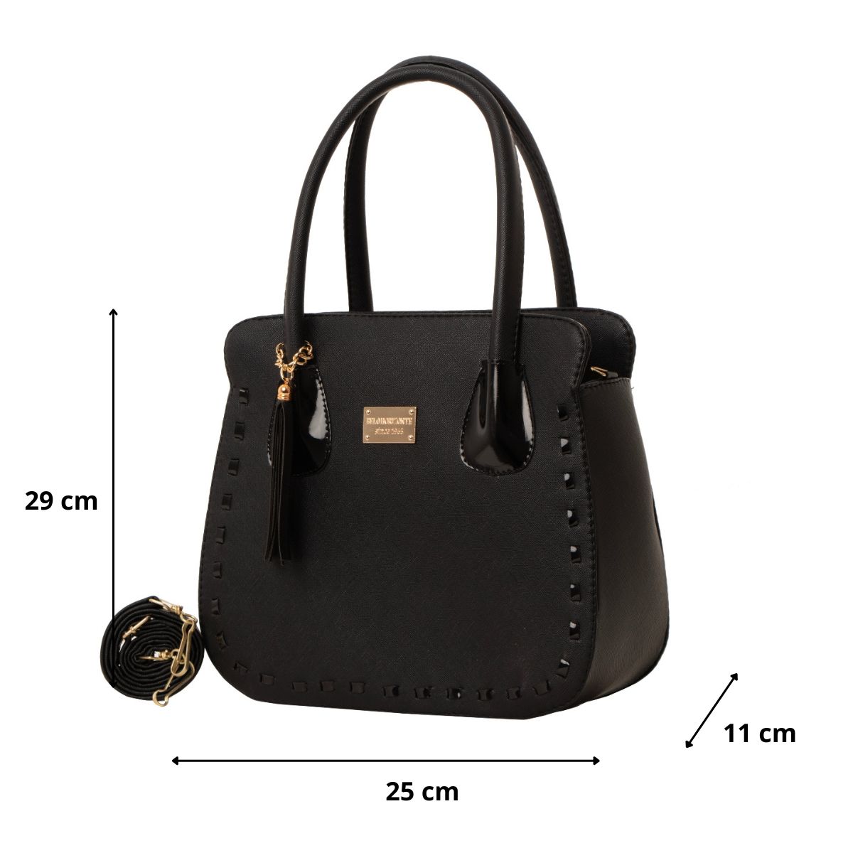 Foto 3 pulgar | Bolso De Mujer Fana Alessia Color Negro Fashions M3793 !!!