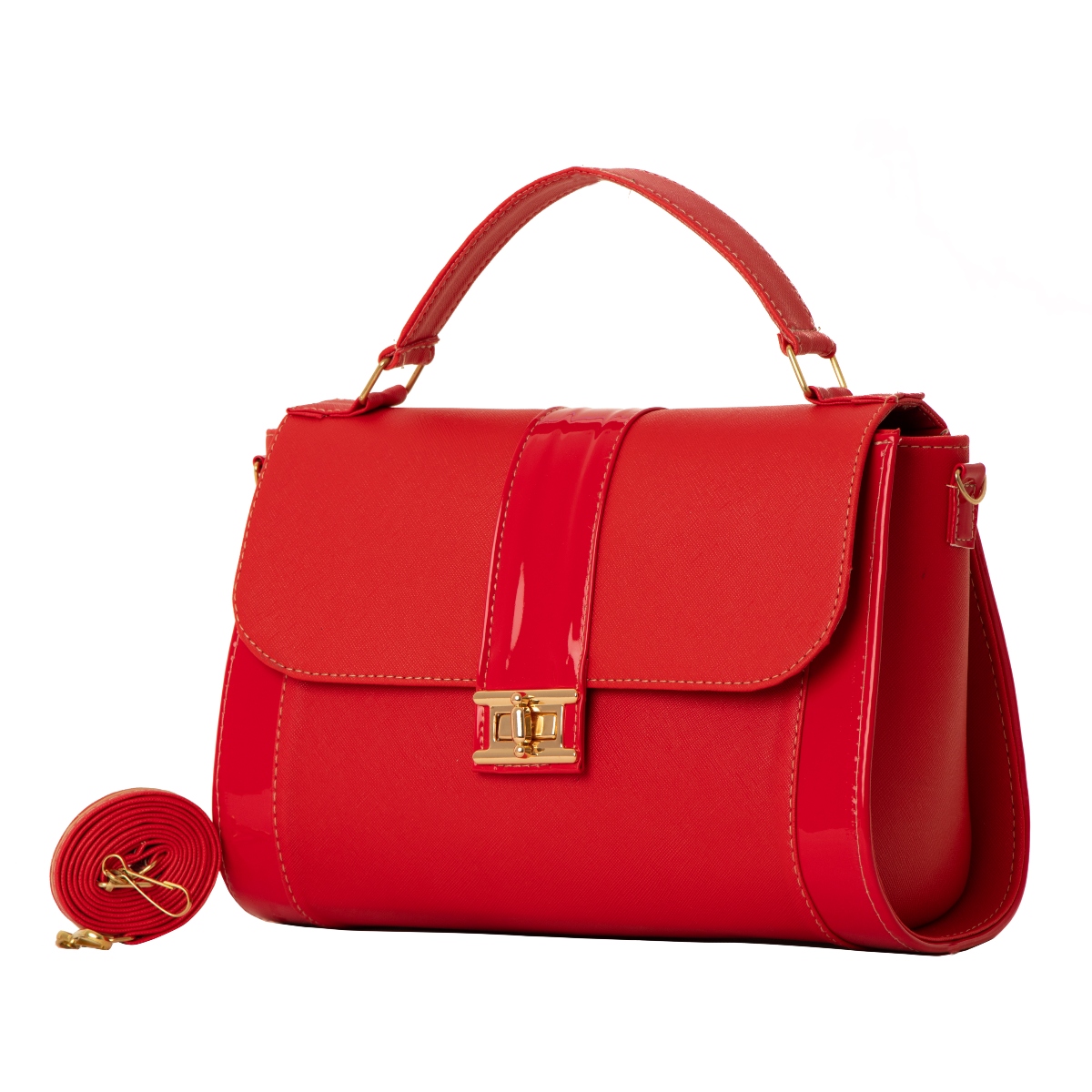 Foto 2 pulgar | Bolso De Mujer Fana Clara Color Rojo Preciosa M3861 !!!