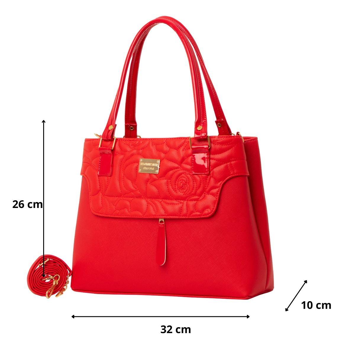 Foto 3 pulgar | Bolso De Mujer Fana Amelia Color Rojo Fina M3737 !!!