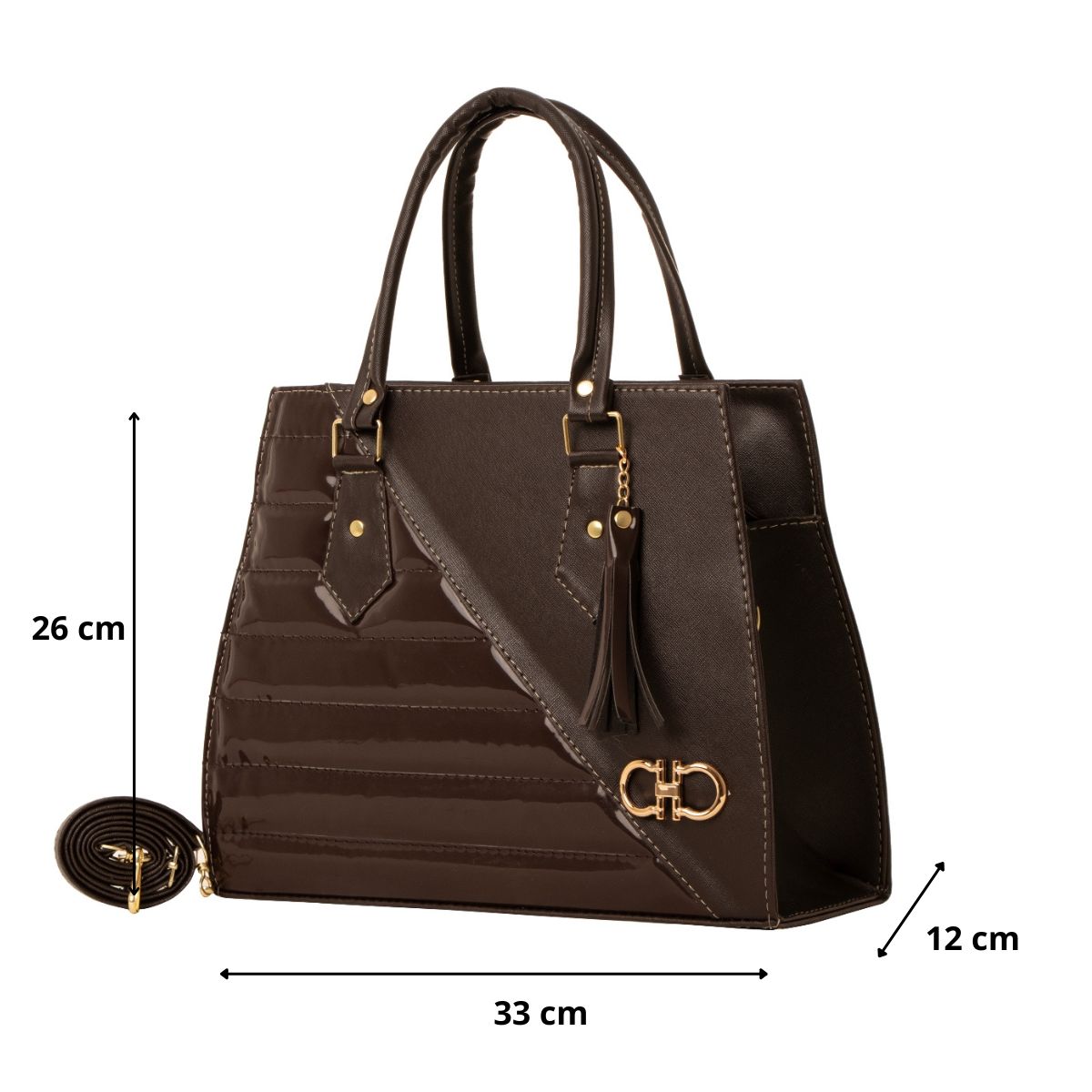 Foto 3 pulgar | Bolso De Mujer Fana Aura Color Café Premium M3761 !!!