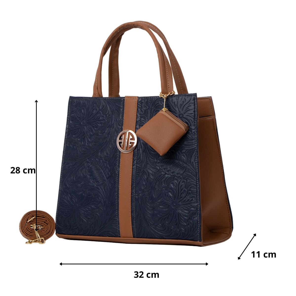 Foto 3 pulgar | Bolsa Para Mujer Fana Alola Color Azul Marino Premium M3724 !!!