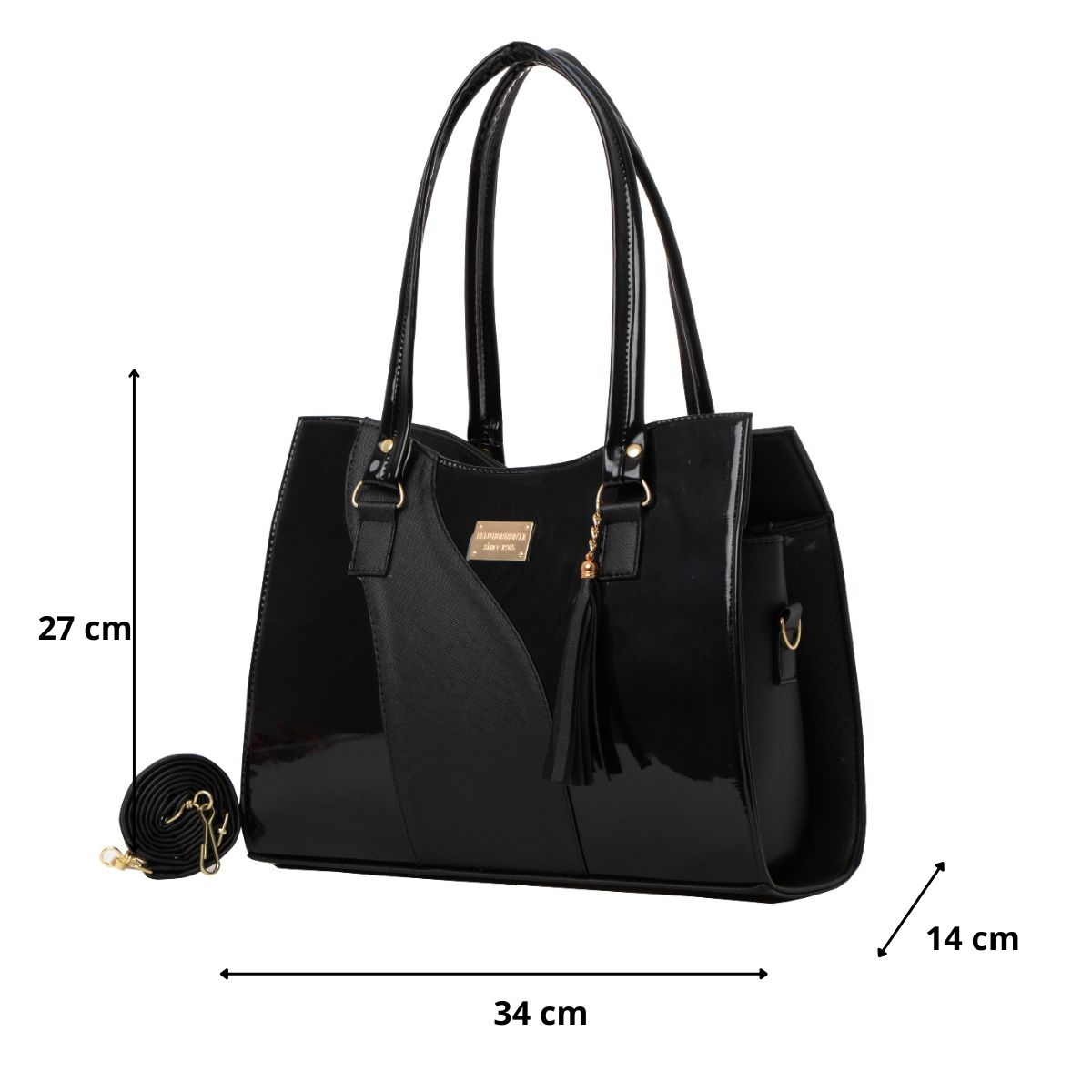 Foto 3 pulgar | Bolso De Mujer Fana Azyadeth Color Negro Bonita M3735 !!!
