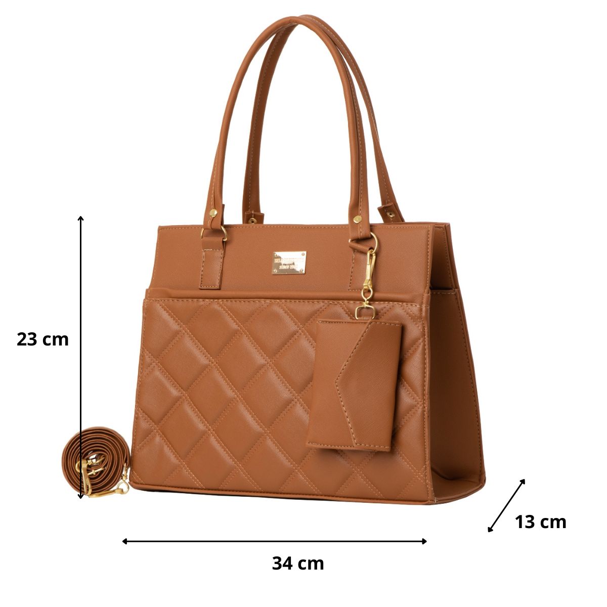 Foto 3 pulgar | Bolso De Mujer Fana Dunia Color Camel Reforzada M3895 !!!