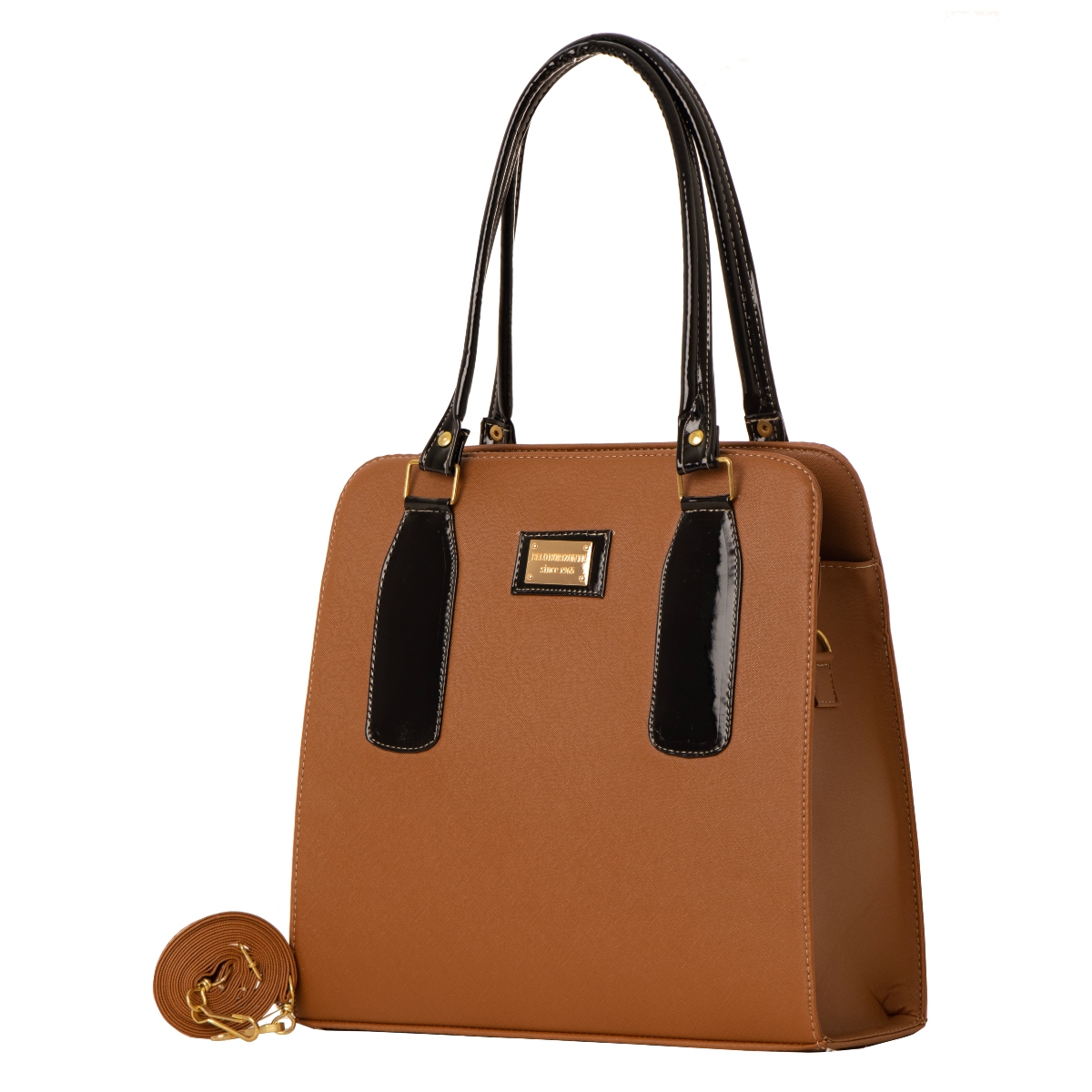 Bolsa Para Mujer Fana Cruz Color Camel Sensacional M3870 !!!