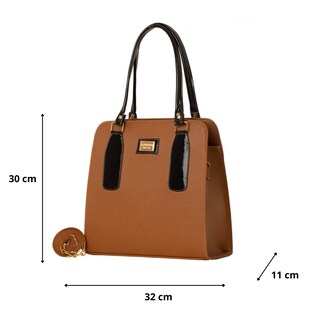Foto 2 | Bolsa Para Mujer Fana Cruz Color Camel Sensacional M3870 !!!