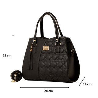 Foto 2 | Bolso De Mujer Fana Addison Color Negro Refinada M3775 !!!
