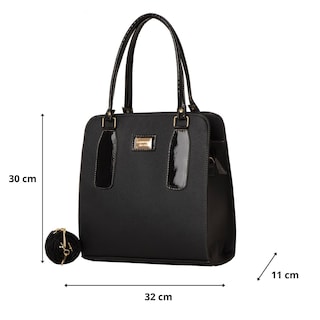 Foto 2 | Bolsa Para Mujer Fana Cruz Color Negro Premium M3868 !!!