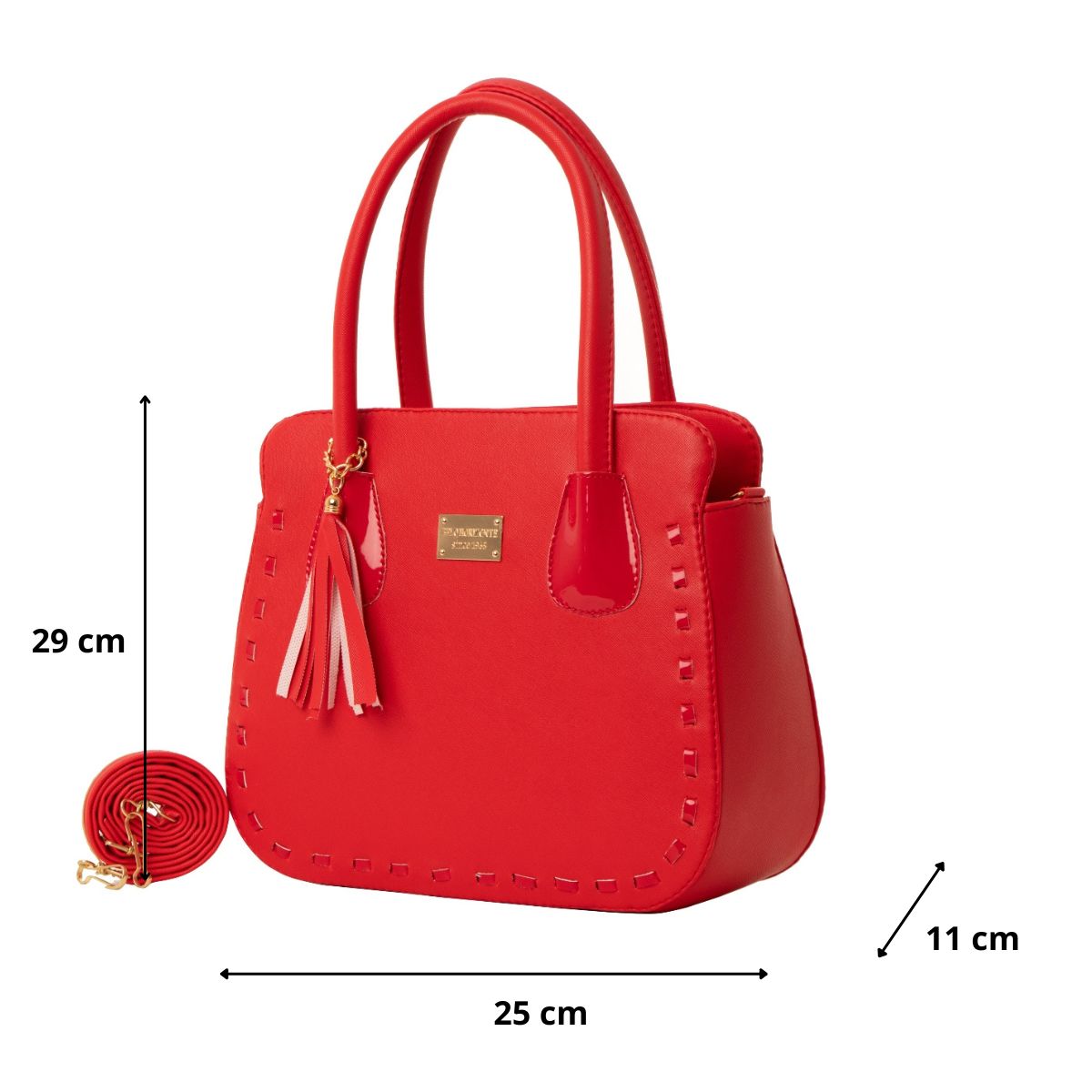 Foto 3 pulgar | Bolso De Mujer Fana Alessia Color Rojo Lúcela M3791 !!!