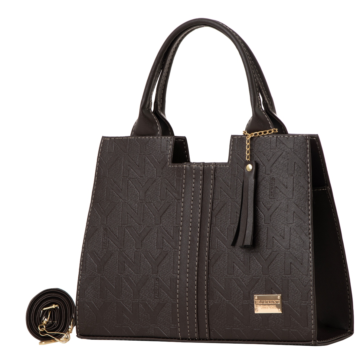 Bolso De Mujer Fana Athenea Color Café Con Asas M3723 !!!