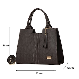 Foto 2 | Bolso De Mujer Fana Athenea Color Café Con Asas M3723 !!!