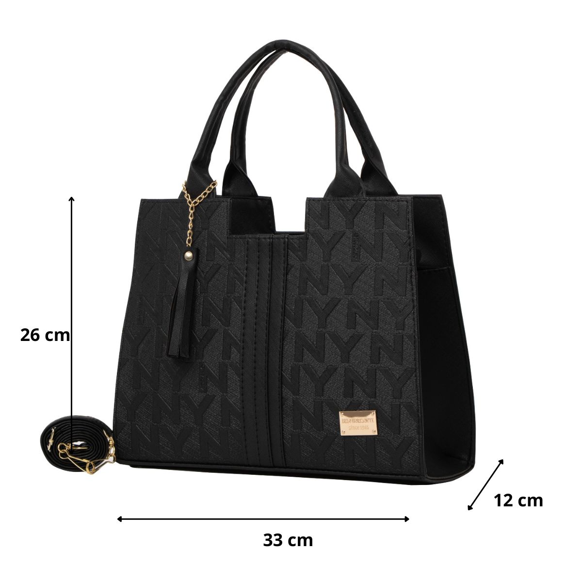 Foto 3 pulgar | Bolsa Para Mujer Fana Athenea Color Negro Fina M3718 !!!