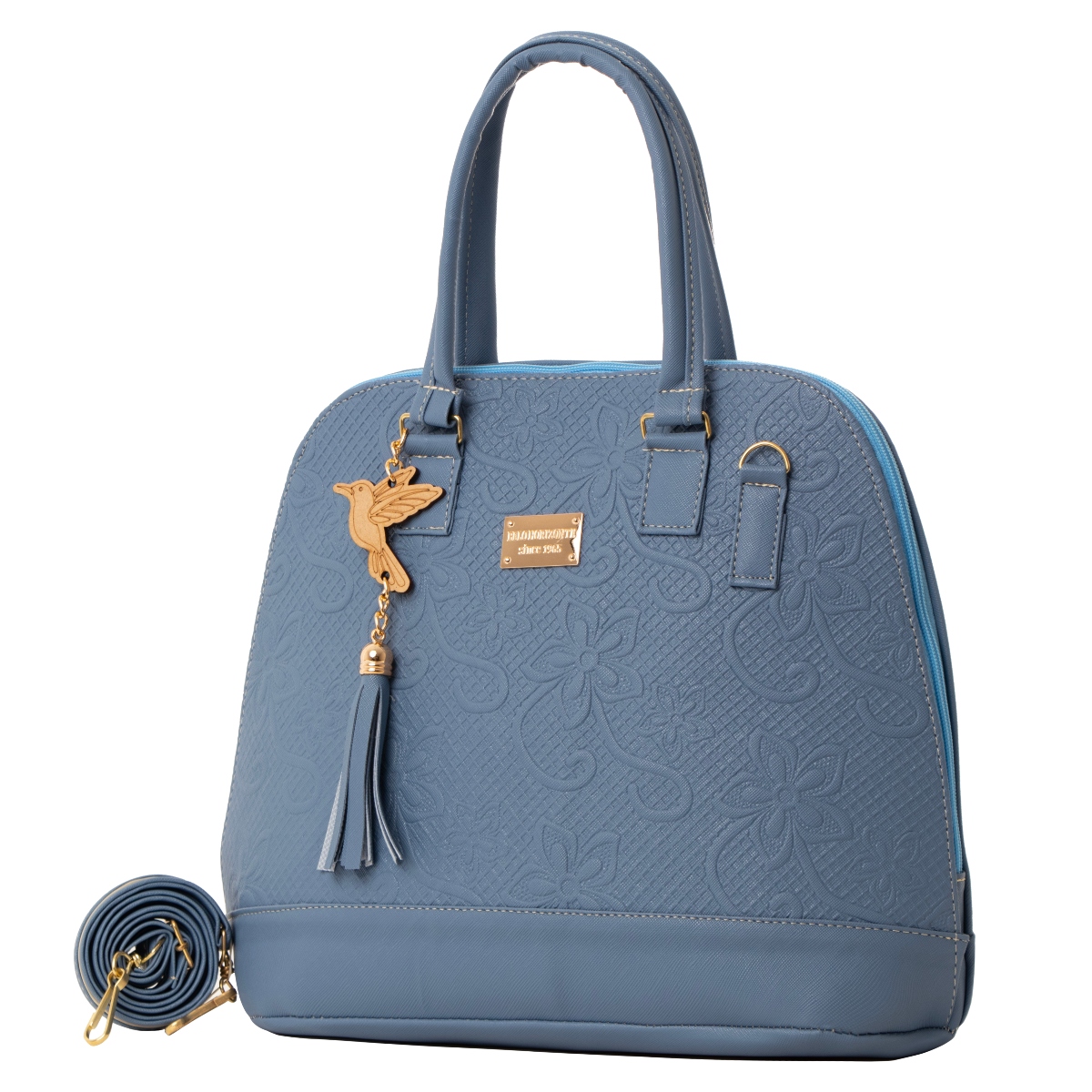 Bolso De Mujer Fana Ayla Color Azul Con Asas M3783 !!!