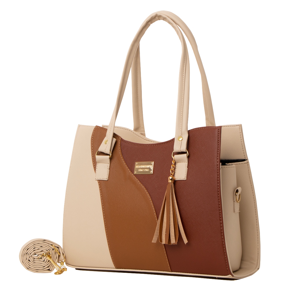 Bolso De Mujer Fana Azyadeth Color Beige Fashions M3733 !!!