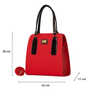 Foto 2 | Bolsa Para Mujer Fana Cruz Color Rojo Original M3872 !!!