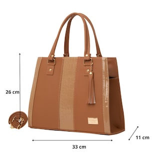 Foto 2 | Bolsa Para Mujer Fana Aisha Color Camel Con Asas M3704 !!!