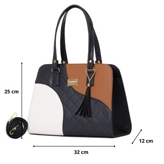 Foto 2 | Bolsa Para Mujer Fana Aleyna Color Marino / Camel Elegante M3806 !!!