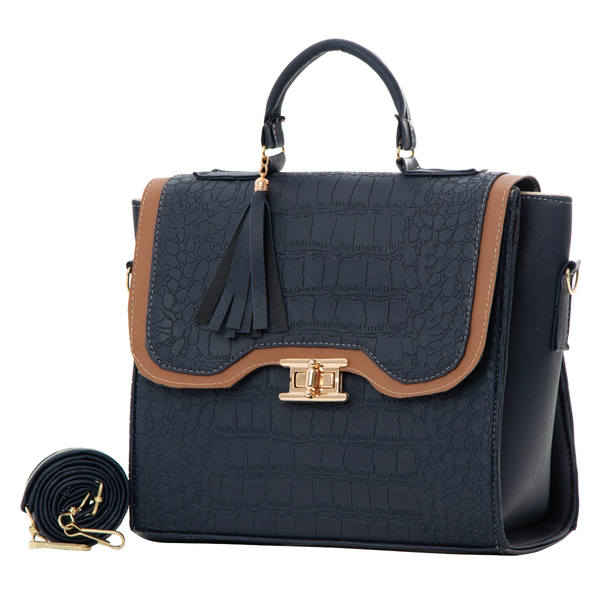 Foto 1 | Bolso De Mujer Fana Belen Color Azul Marino Original M3825 !!!