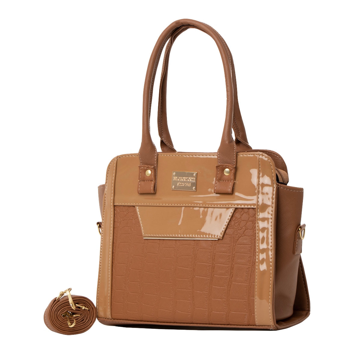 Bolsa Para Mujer Fana Amira Color Camel Sensacional M3744 !!!