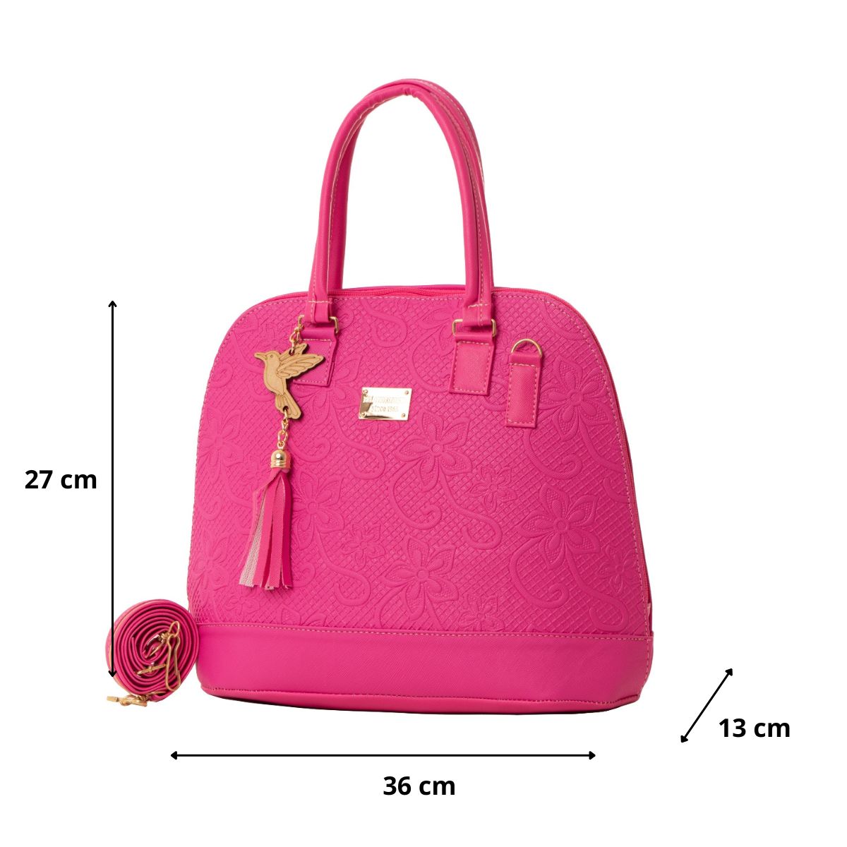 Foto 3 pulgar | Bolso De Mujer Fana Ayla Color Buganvilia Hermosa M3781 !!!