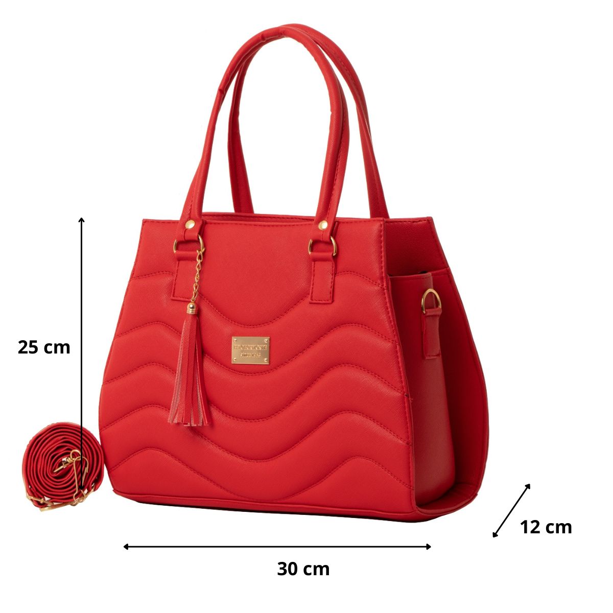 Foto 3 pulgar | Bolso De Mujer Fana Alissa Color Rojo Espectacular M3771 !!!
