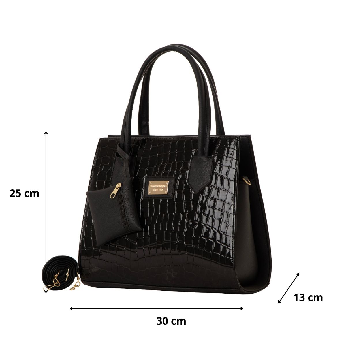 Foto 2 | Bolsa Para Mujer Fana Brina Color Negro Reforzada M3826 !!!