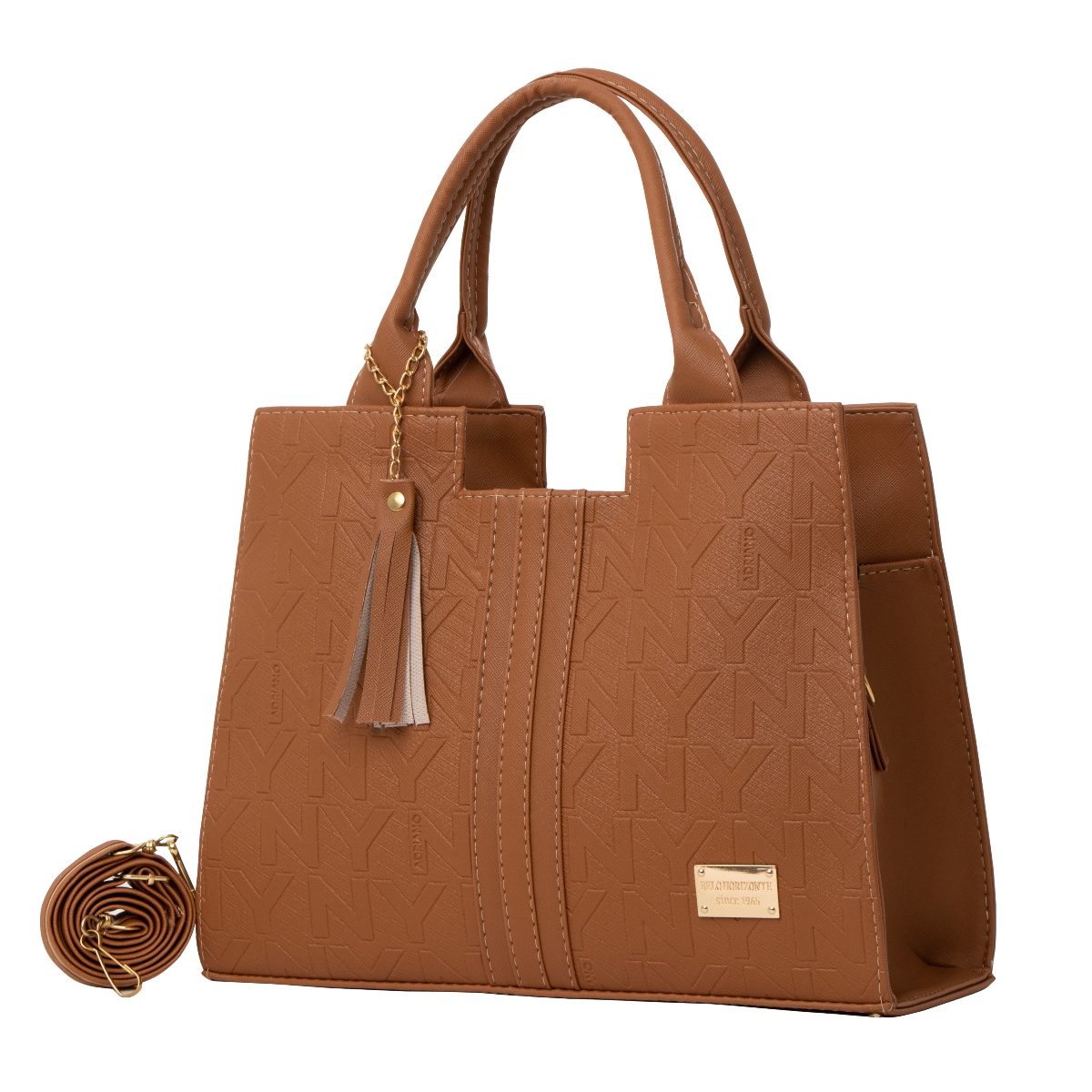 Bolso De Mujer Fana Athenea Color Camel Refinada M3719 !!!