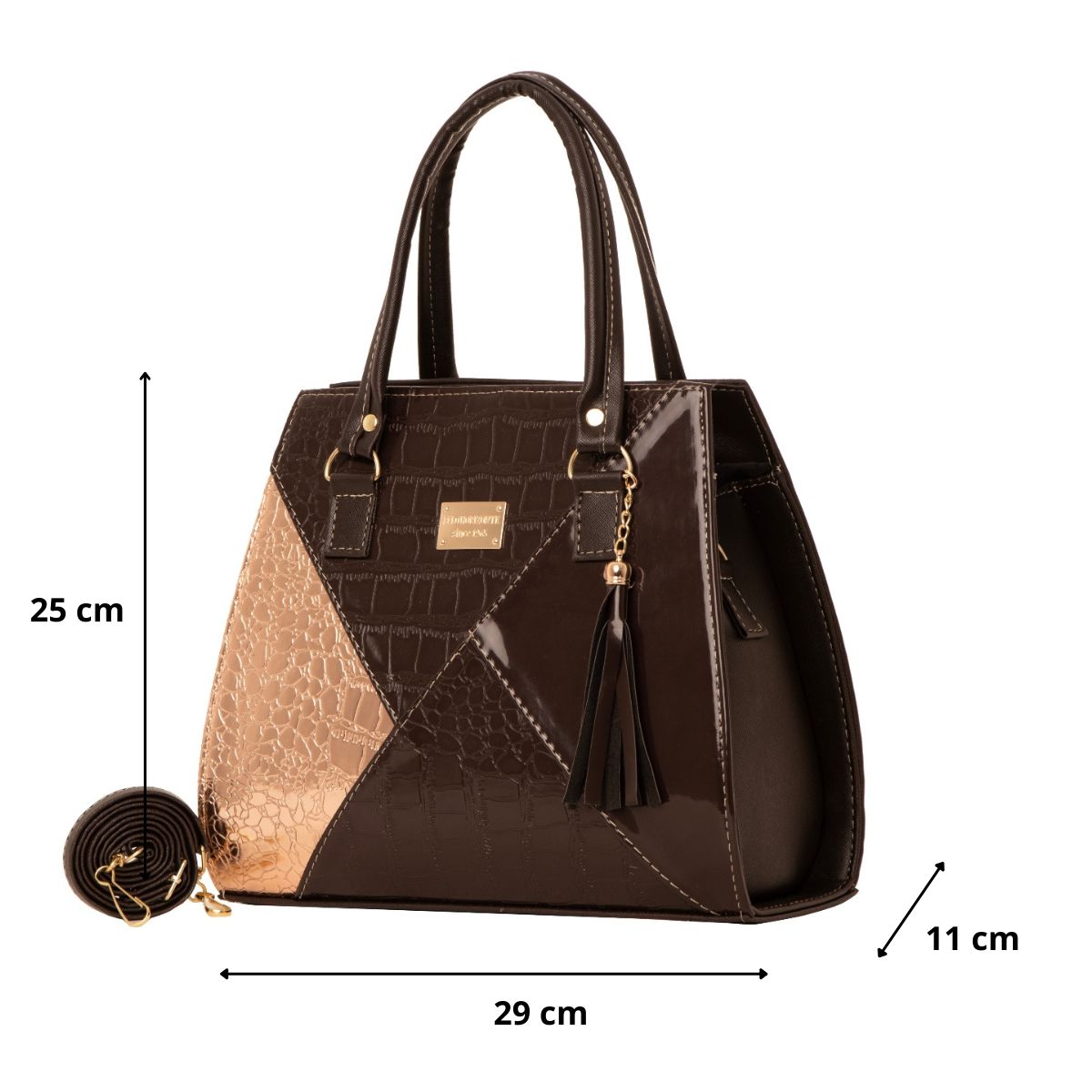 Foto 3 pulgar | Bolso De Mujer Fana Amy Color Café Fina M3797 !!!