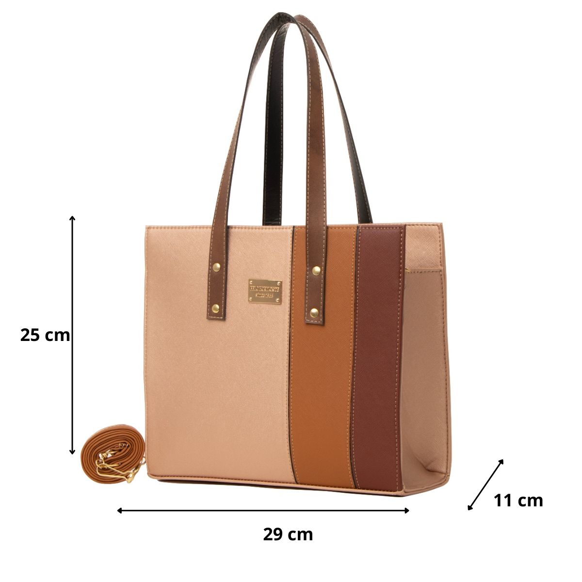 Foto 3 pulgar | Bolso De Mujer Fana Ariana Color Oro Rosado Original M3709 !!!