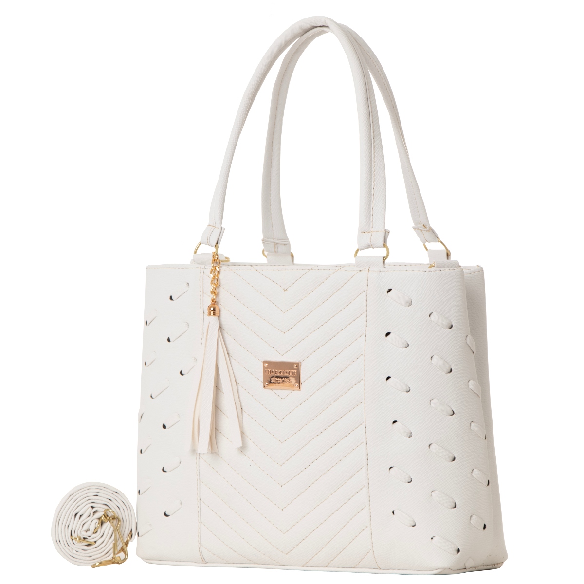 Bolsa Para Mujer Fana Cristina Color Blanco Espectacular M3878 !!!