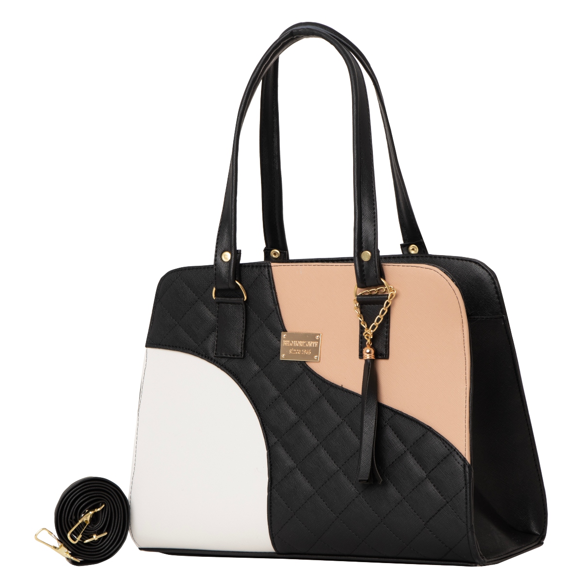 Bolso De Mujer Fana Aleyna Color Negro / Maquillaje Original M3807 !!!