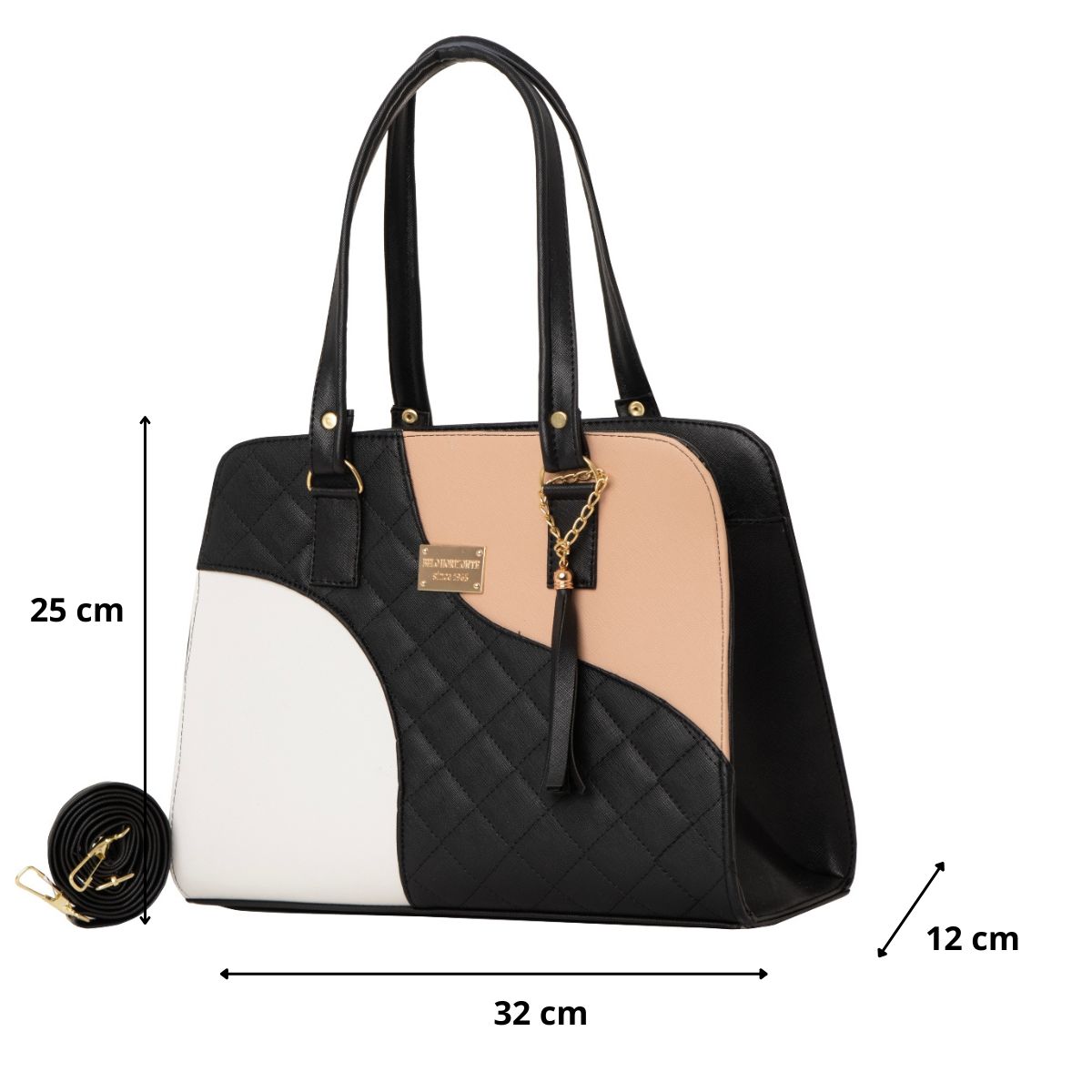 Foto 3 pulgar | Bolso De Mujer Fana Aleyna Color Negro / Maquillaje Original M3807 !!!