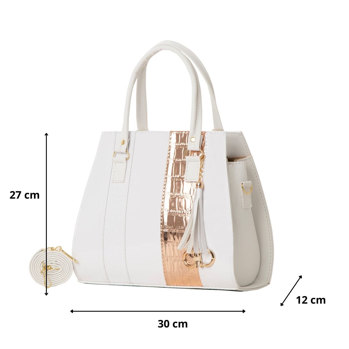Foto 3 pulgar | Bolso De Mujer Fana Chiara Color Blanco Hermosa M3837 !!!