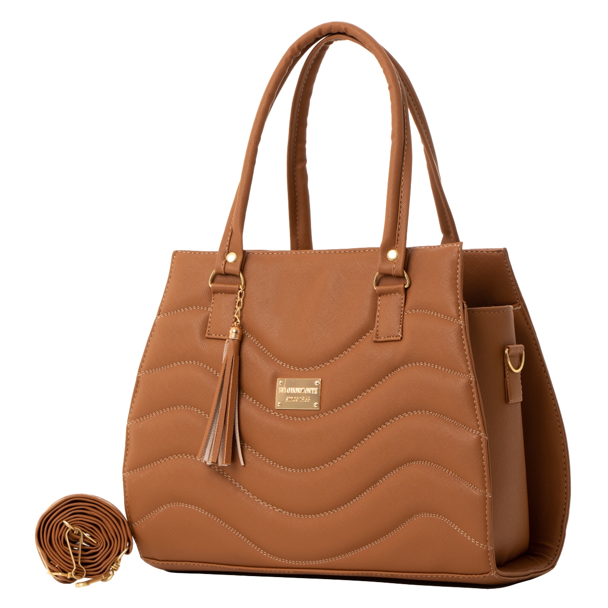 Bolsa Para Mujer Fana Alissa Color Camel Reforzada M3766 !!!