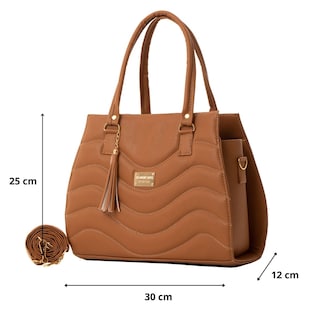 Foto 2 | Bolsa Para Mujer Fana Alissa Color Camel Reforzada M3766 !!!