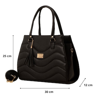 Foto 2 | Bolsa Para Mujer Fana Alissa Color Negro Fashions M3770 !!!