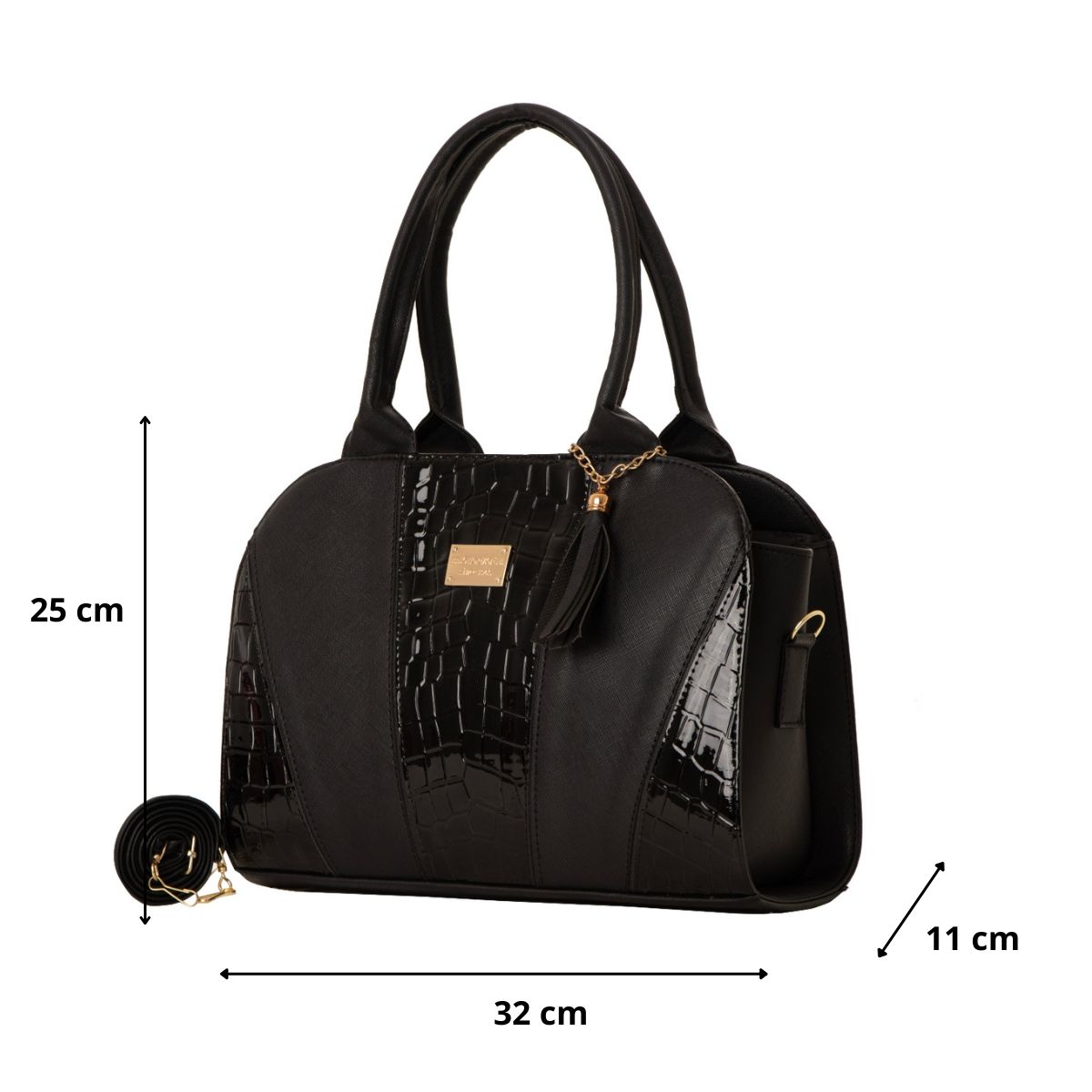 Foto 3 pulgar | Bolso De Mujer Fana Bruna Color Negro Preciosa M3819 !!!