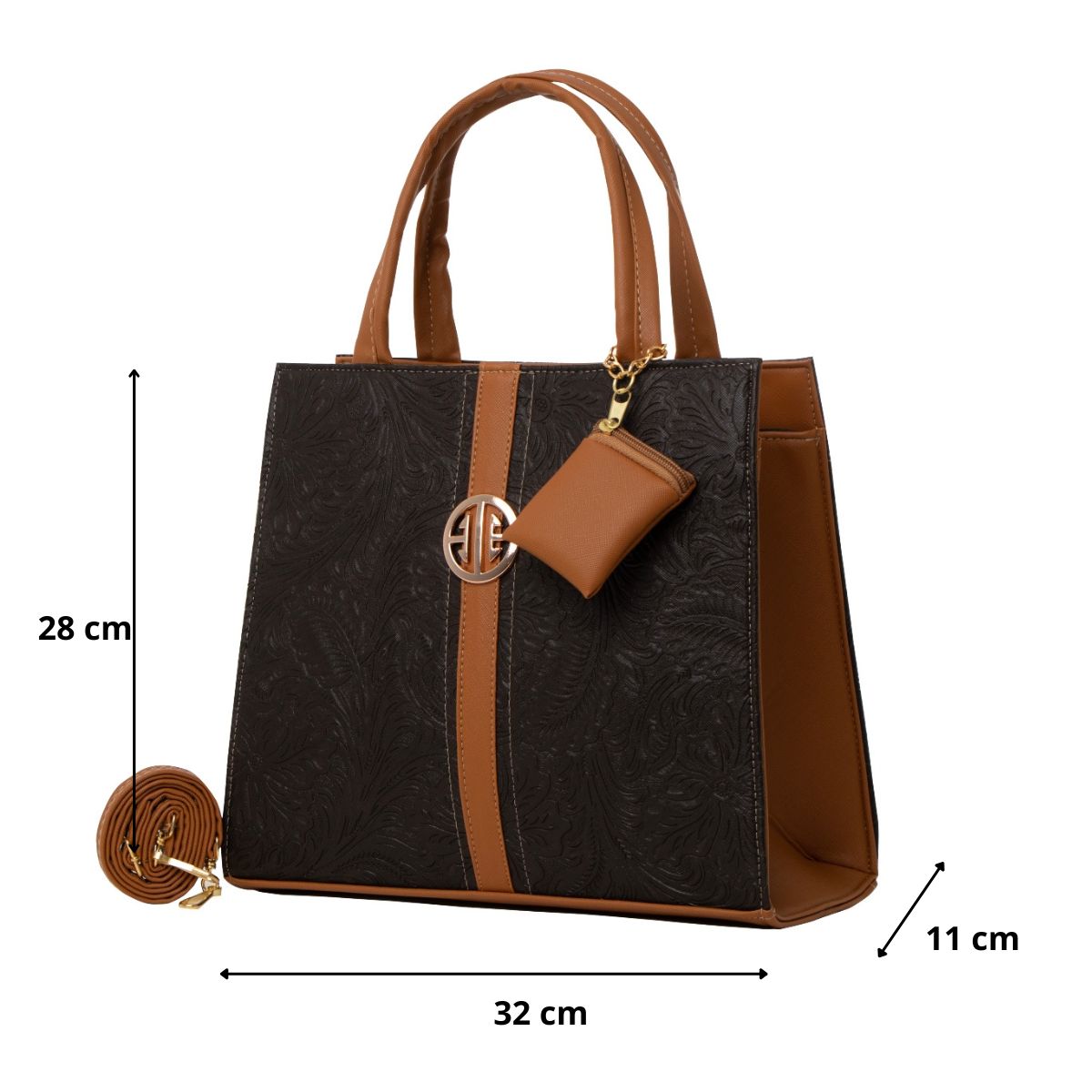 Foto 3 pulgar | Bolso De Mujer Fana Alola Color Café Elegante M3727 !!!