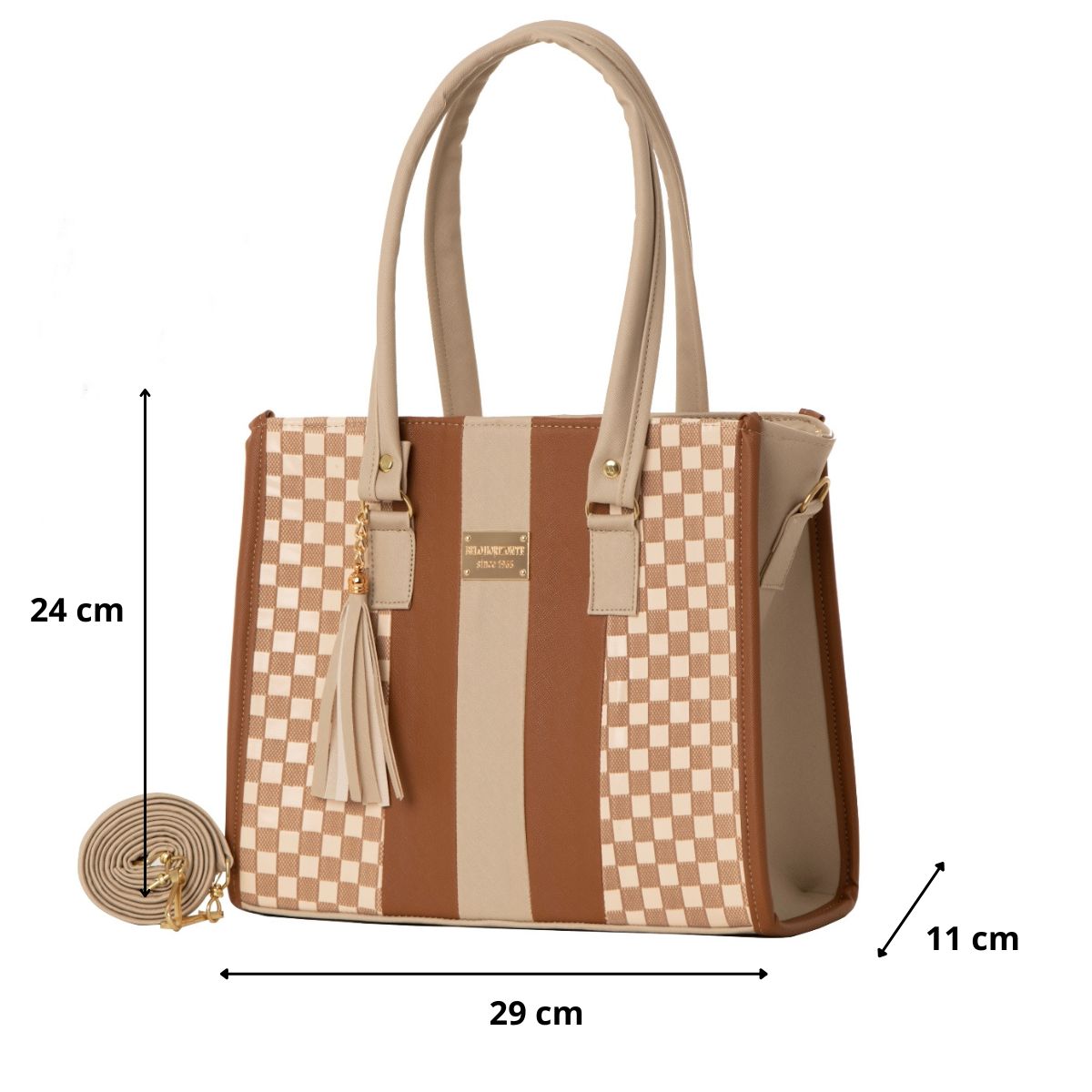 Foto 3 pulgar | Bolsa Para Mujer Fana Camila Color Beige Espectacular M3884 !!!