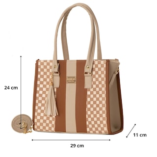 Foto 2 | Bolsa Para Mujer Fana Camila Color Beige Espectacular M3884 !!!