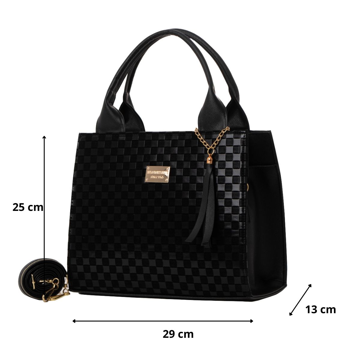 Foto 3 pulgar | Bolso De Mujer Fana Alejandra Color Negro Fashions M3751 !!!
