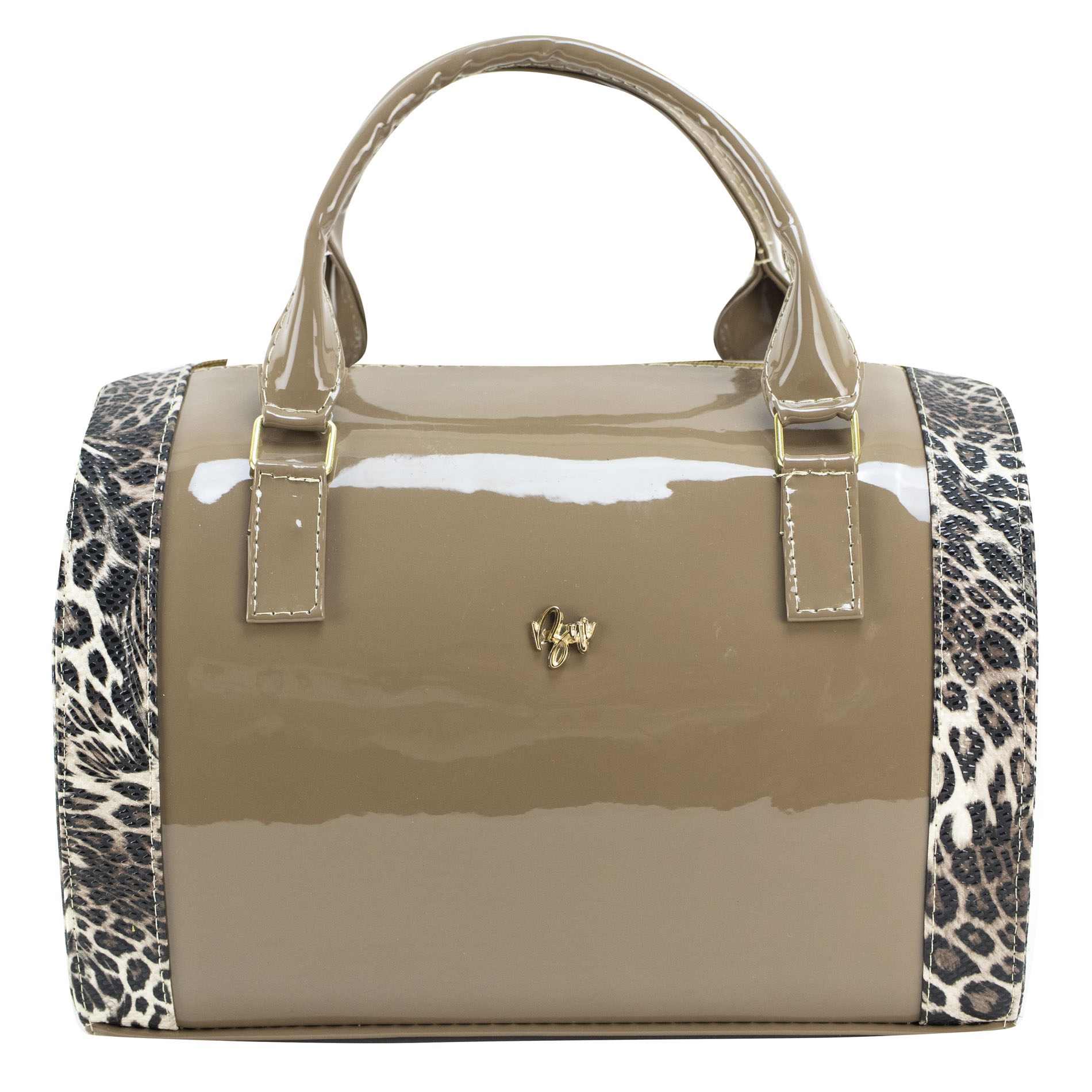 Foto 1 | Bolso Para Dama Venado Charol Chita Beige Sintetico Cohetzal Nueva Imagen