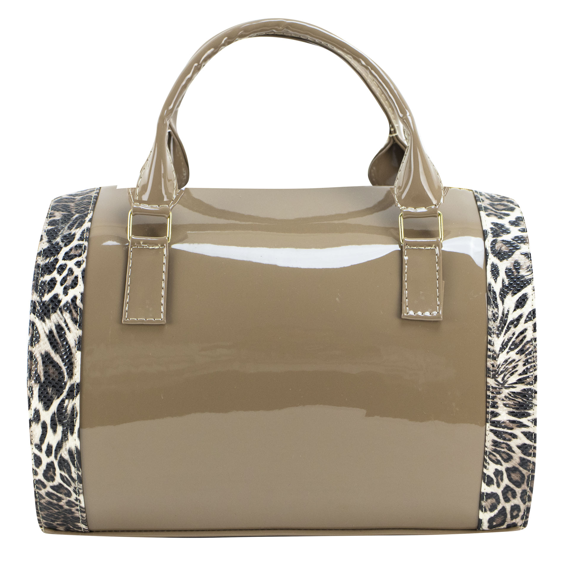 Foto 4 pulgar | Bolso Para Dama Venado Charol Chita Beige Sintetico Cohetzal Nueva Imagen