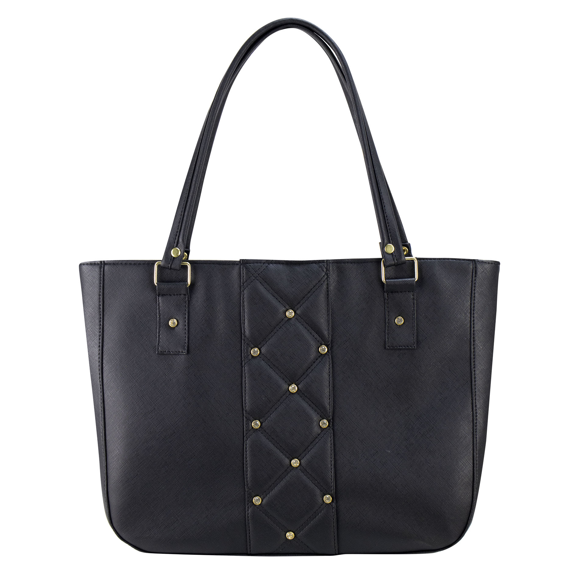 Bolso Para Dama Negro Dapra Piedra Sintetico Carmela Nueva Imagen
