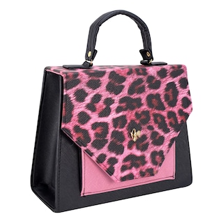 Foto 2 | Bolso Para Dama Rosa Leopardo Sintetico Melanie Nueva Imagen