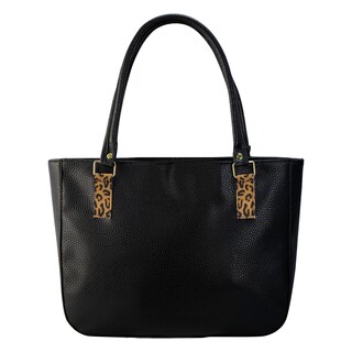 Foto 3 | Bolso Para Dama Negro Leopardo Felino Sintetico Carmela Nueva Imagen